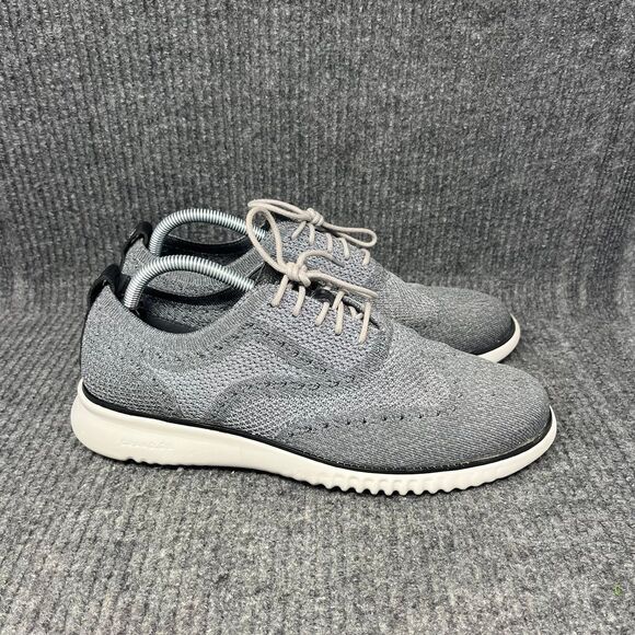 Cole Haan 2.Zerogrand Stitchlite Oxford Grey Dress Shoes Mens Size 9 M C27565 - Picture 1 of 8